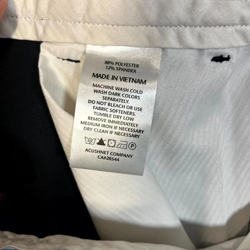 Footjoy FJ Performance Stretch Athletic Fit Golf Dress Pants Mens Black 36x30